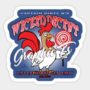 Wicked Decent Cocksucker Sticker